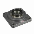 Browning Mounted Cast Iron Four Bolt Flange Ball Bearing, 52100 Bearing Steel, Eccentric Lock VF4E-135